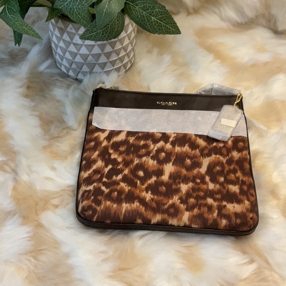 Vintage COACH Ocelot Crossbody Bag - Picture 1 of 7